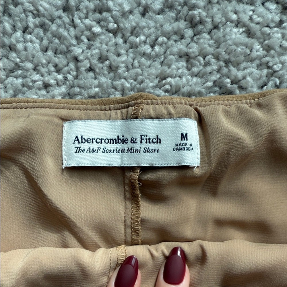 Tan Suede Mini Skirt - Picture 4 of 4